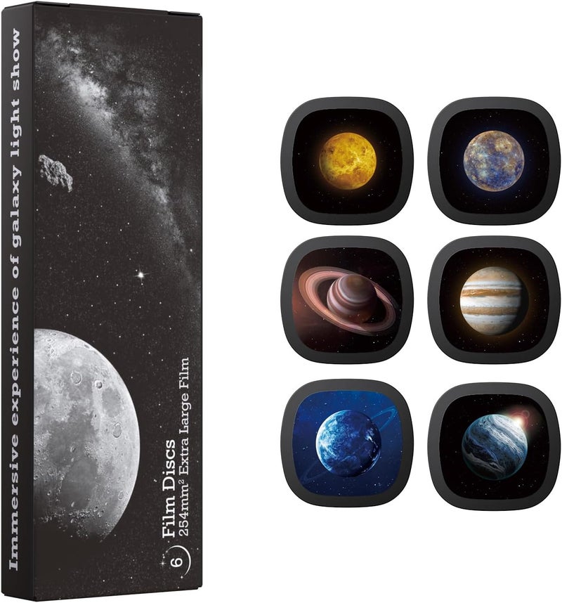 Ainael Galaxy Projector Disc – Ultra HD Projector Slide, Compatible with Galaxy Projectors and Model SKE-TKQ01 & BL-DQY02 Projectors – 6 Disc Set (Solar System) - Image 1